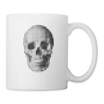 skull - Totenschädel - Tasse - Weiß - Rechts