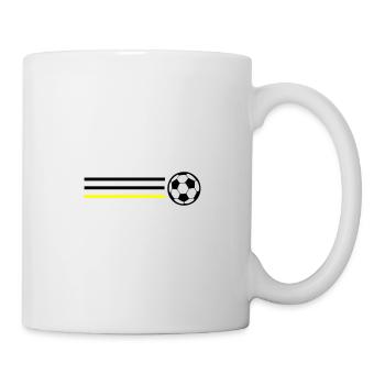 Fussball Symbol Deutschland - Tasse - Weiß - Rechts