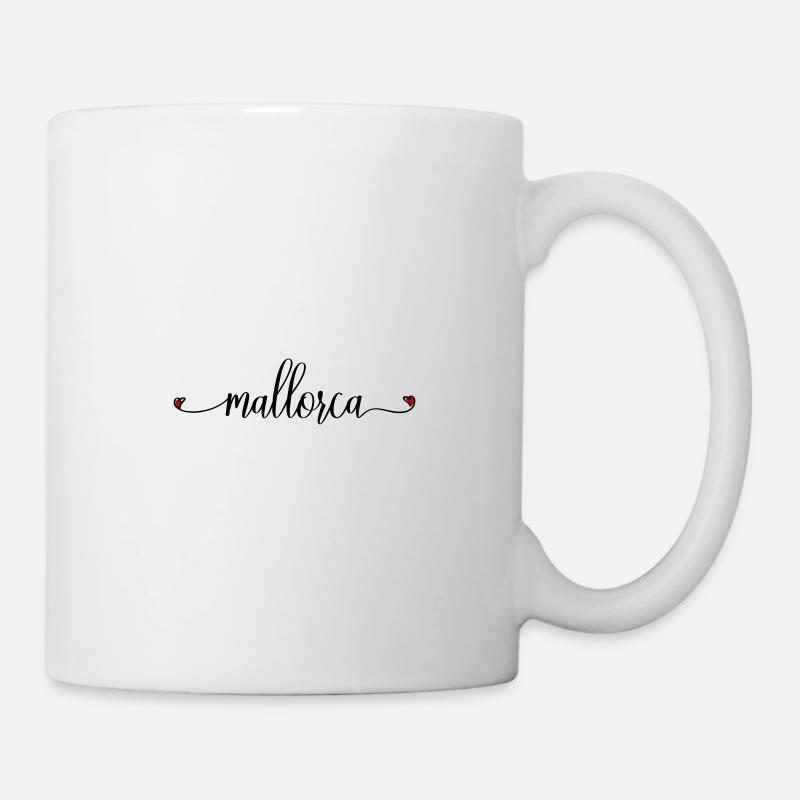 Mallorca Liebe Herz - Tasse - Weiß