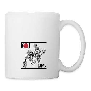 Tshirt drapeau Japon Tancho cadeau carpe Koi - Mug blanc - blanc - Droite