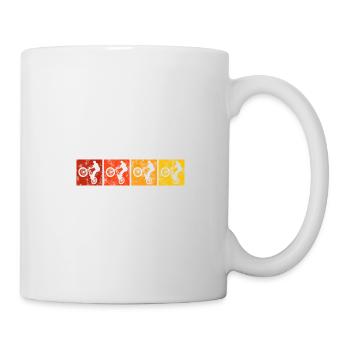 BMX Vélo Vélo Rétro Cadeau Vélo Motocross - Mug blanc - blanc - Droite