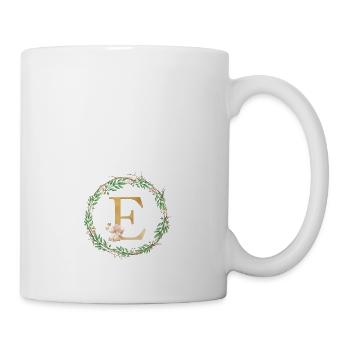 Personalisierbar Monogramm E - Tasse - Weiß - Rechts