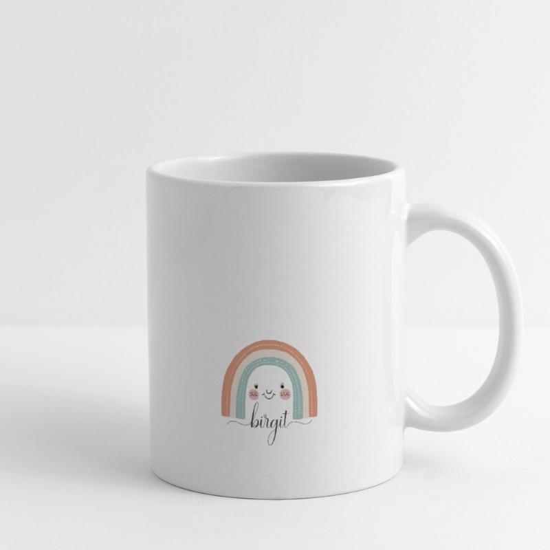 Birgit! Rainbow, customizable Mug