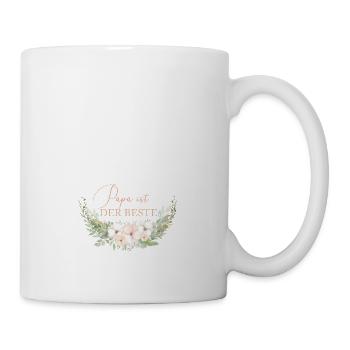 Papa ist der Beste personalisierbar - Tasse - Weiß - Rechts