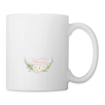 BESTE HEBAMME ! Floral personalisierbar - Tasse - Weiß - Rechts
