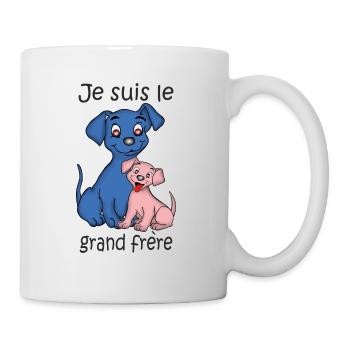 Je suis le grand frere puppy B - Mug - white - Right