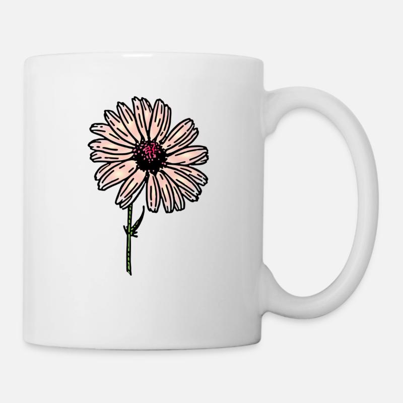 fleur - Mug blanc - blanc