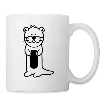 Otter - Tasse - Weiß - Rechts