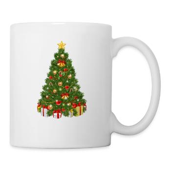 Weihnachtsbaum - Tasse - Weiß - Rechts