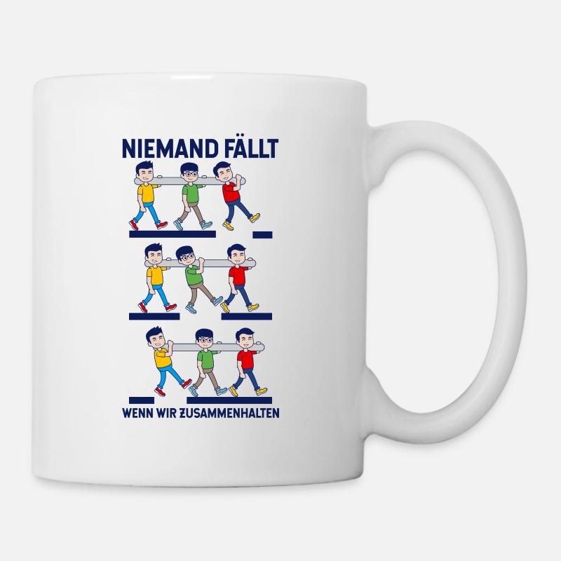 Teamarbeit Teamwork Gruppenarbeit Teamfähig Spruch - Tasse - Weiß