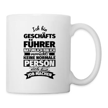 Geschäftsführer Geschenke - Tasse - Weiß - Rechts