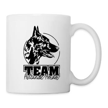 TEAM HOLLANDSE HERDER Chiens Chien Wilsigns IGP - Mug blanc - blanc - Droite