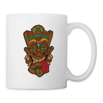 Tikki Tiki Mask Hawaiian Hawaiian Idée cadeau - Mug blanc - blanc - Droite