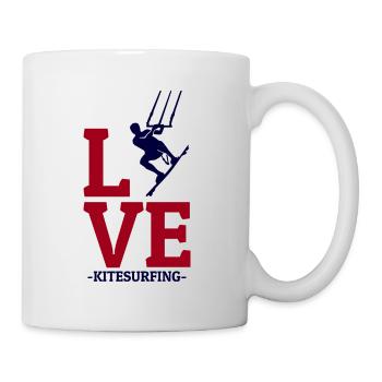 Kitesurfen Kitesurfen Kiteboarding Kiteboarder - Tasse - Weiß - Rechts