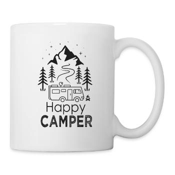 happy Camper Van camping car cadeau cool campeur - Mug blanc - blanc - Droite