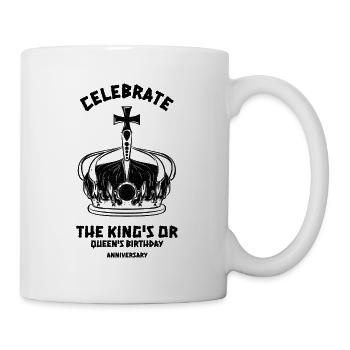 Retro style design, black tone - Tasse - Weiß - Rechts