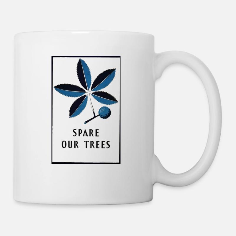 blue nature - Mug - white
