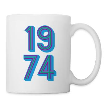 1974 Année de naissance | Couleurs changeantes - Mug blanc - blanc - Droite