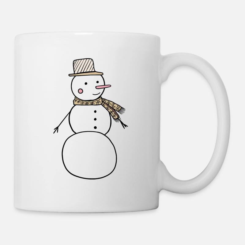 Bonhomme de neige - Mug blanc - blanc