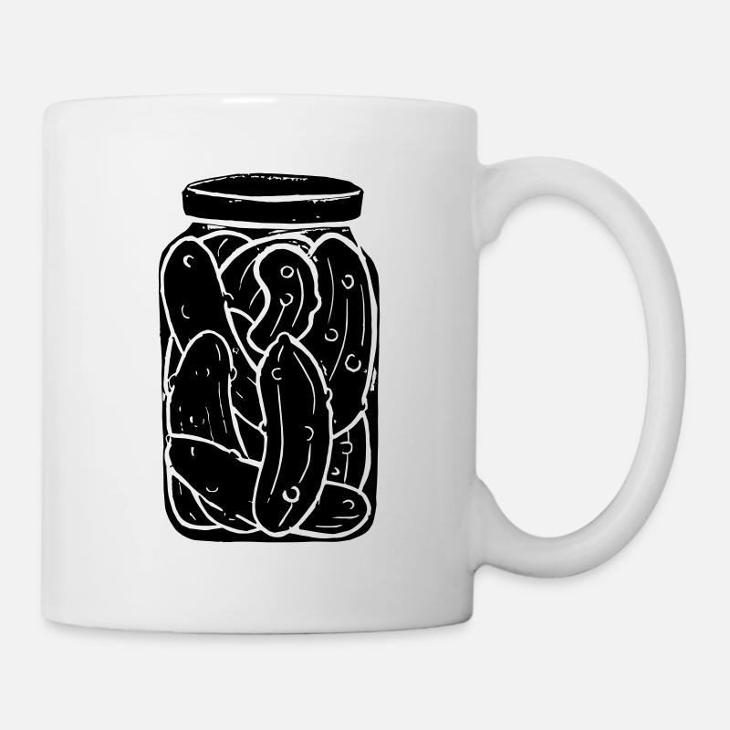 Ein Gurkenglas voller Ideen - Tasse - Weiß