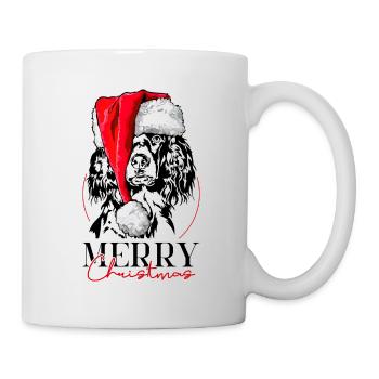 Père Noël Petit Münsterlander Joyeux Noël Chiens - Mug blanc - blanc - Droite