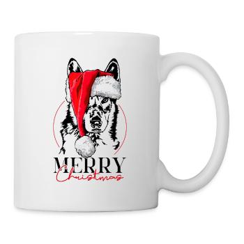 Tschechoslowakischer Wolfhund Merry Christmas - Tasse - Weiß - Rechts