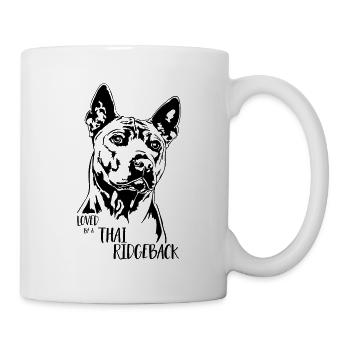 Loved by a Thai Ridgeback Dog Dog Wilsigns - Mug - white - Right