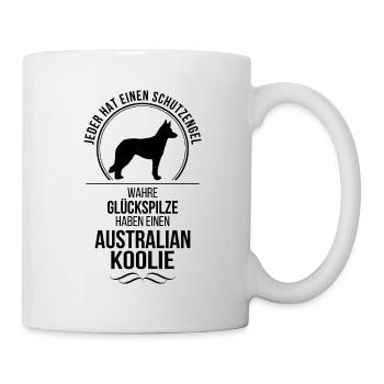 Australian Koolie Schutzengel Hunde Wilsigns - Tasse - Weiß - Rechts