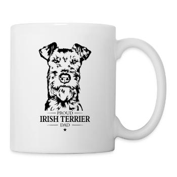 Irish Terrier Dad Hunde Hund Wilsigns - Tasse - Weiß - Rechts