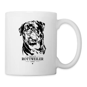 Rottweiler Dad Hunde Hund Rottie Wilsigns - Tasse - Weiß - Rechts