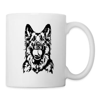 German Longhaired German Shepherd Dogs Wilsigns - Mug - white - Right