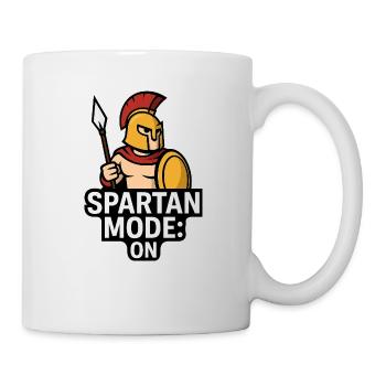 SPARTAN MODE: ON | Lustiges Spartaner-Design - Tasse - Weiß - Rechts