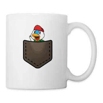 Duck in a pocket - Mug blanc - blanc - Droite