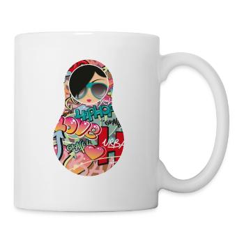 Matroschka Nina - Tasse - Weiß - Rechts