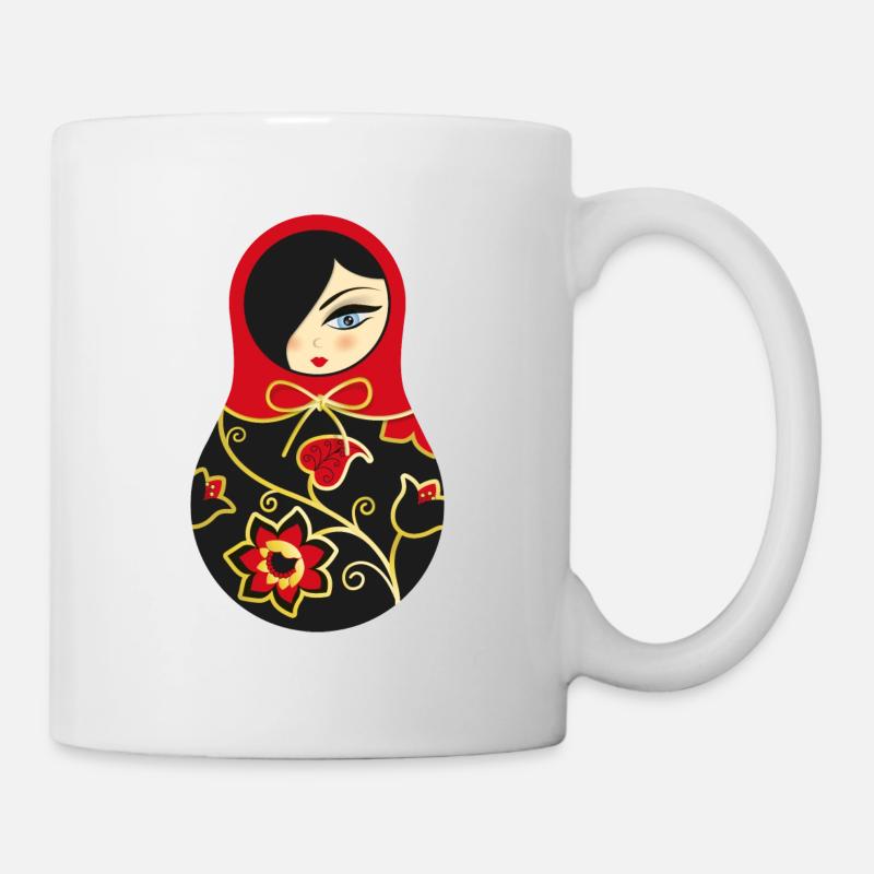 Matroschka Larissa - Tasse - Weiß