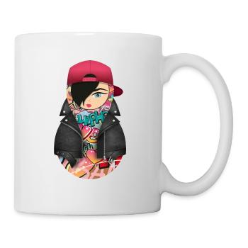 Matroschka Nina - Tasse - Weiß - Rechts