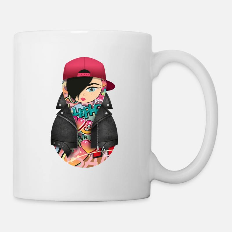 Matroschka Nina - Tasse - Weiß