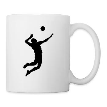 shirt Volleyball - Volleyball de plage T-shirt - Équipe - Mug blanc - blanc - Droite