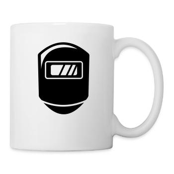 Schweißer Handmaske Geschenk für Handwerker - Tasse - Weiß - Rechts