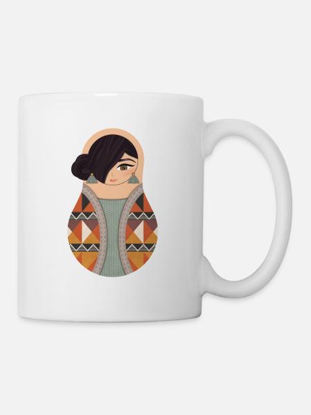 Matroschka Nesrin - Tasse - Weiß