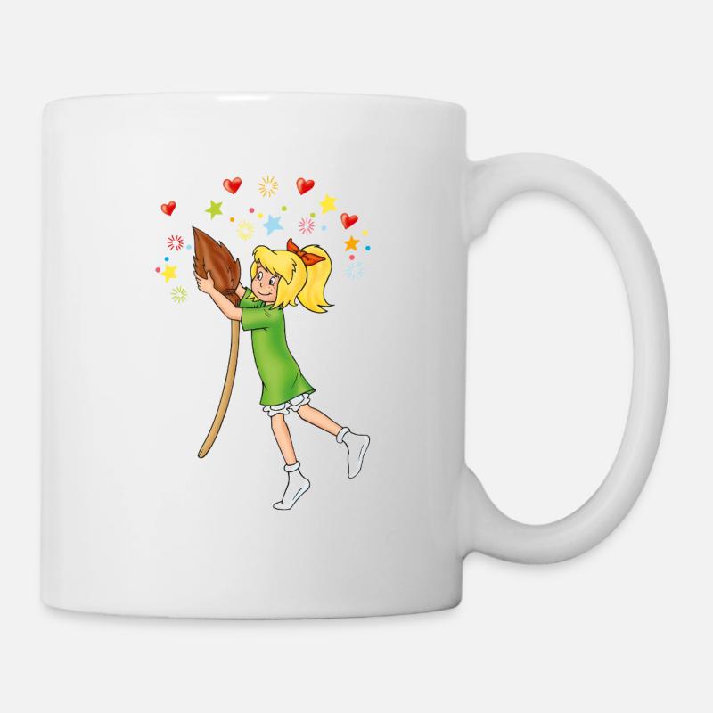 Bibi mit Kartoffelbrei Herzen Sternchen - Tasse - Weiß
