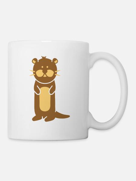Otter - Tasse - Weiß