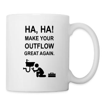 Make your drain great again - Mug - white - Right