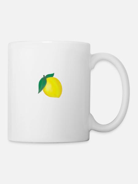 Zitrone - Tasse - Weiß