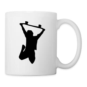 Skateboard - Tasse - Weiß - Rechts