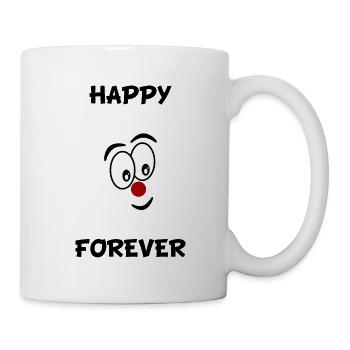 HAPPY. BONHEUR. HAPPINESS. HUMOUR - Mug blanc - blanc - Droite