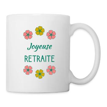 RETRAITE. BONNE RETRAITE. JOYEUSE RETRAITE - Mug blanc - blanc - Droite