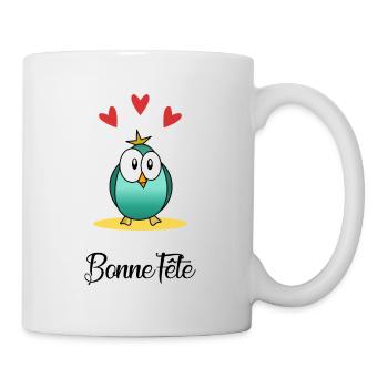 BONNE FÊTE. FÊTE DES MÈRES. FÊTE DES PÈRES. FÊTE - Mug blanc - blanc - Droite