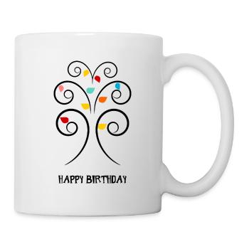 JAHRESTAG. ALLES GUTE ZUM GEBURTSTAG!. ALLES GUTE ZUM GEBURTSTAG!. - Tasse - Weiß - Rechts