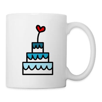 JAHRESTAG. ALLES GUTE ZUM GEBURTSTAG!. ALLES GUTE ZUM GEBURTSTAG!. - Tasse - Weiß - Rechts